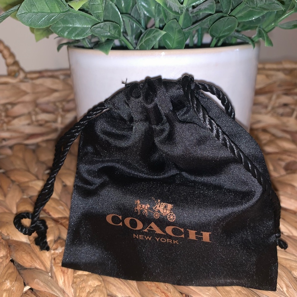 COACH Satin Jewelry Drawstring Bag
